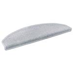 vidaXL Zelfklevende Trapmatten 15 pcs Lichtgrijs 80 x 24,5 x 3,5 cm