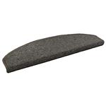 vidaXL Zelfklevende Trapmatten 15 pcs Donkergrijs 80 x 24,5 x 3,5 cm