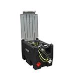 Benzinetank mobiel 220 liter + 12V pomp