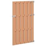 vidaXL Tuinpoort 100 x 180 cm WPC en Aluminium Bruin