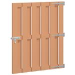 vidaXL Tuinpoort 100 x 112 cm WPC en Aluminium Bruin
