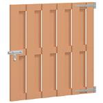 vidaXL Tuinpoort 100 x 100 cm WPC en Aluminium Bruin