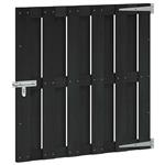 vidaXL Tuinpoort 100 x 100 cm WPC en Aluminium Zwart