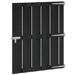 vidaXL Tuinpoort 100 x 112 cm WPC en Aluminium Zwart