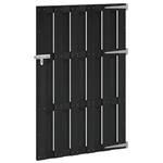 vidaXL Tuinpoort 100 x 150 cm WPC en Aluminium Zwart