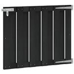 vidaXL Tuinpoort 100 x 80 cm WPC en Aluminium Zwart