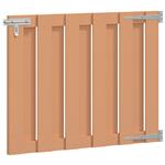 vidaXL Tuinpoort 100 x 80 cm WPC en Aluminium Bruin