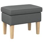 vidaXL Voetenbank Donkergrijs 55 x 35 x 41 cm Stof