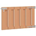 vidaXL Tuinpoort 100 x 60 cm WPC en Aluminium Bruin