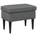 vidaXL Voetenbank Donkergrijs 55 x 35 x 41 cm Stof