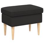 vidaXL Voetenbank Zwart 55 x 35 x 41 cm Bouclé