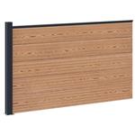 vidaXL Hekpaneel WPC en Aluminium Bruin