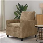 vidaXL Bank Taupe 76 x 81 x 87,5 cm Polyester
