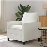 vidaXL Bank Crèmekleurig 76 x 81 x 87,5 cm Polyester