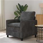 vidaXL Bank Donkergrijs 76 x 81 x 87,5 cm Polyester