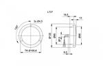 Jokon Remlicht/Achterlicht LED 727 Rond Wit