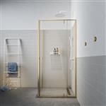Sealskin Contour Draaideur met zijwand 100x100x200 cm, 6 mm helder veiligheidsglas met antikalklaag 
