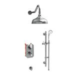 Regendoucheset Best Design Liberty Nostalgische Inbouw Thermostatische Chroom