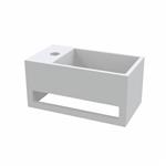 Fontein met Handdoekhouder Best Design Mona Solid Surface 33x18x16 cm (kraangat links)