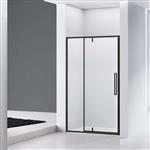 Nisdeur Van Rijn ST04 120x200 cm Helder Glas met Vaste Wand Omkeerbaar incl. Glasbehandeling  Mat Zw