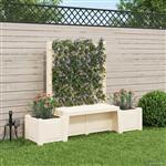 vidaXL Tuinstoel Kopenhagen Wit 173 x 49 x 135,5 cm PP
