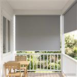 vidaXL Rolgordijn UV-bescherming Lichtgrijs 200 x 140 cm Polyester