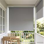 vidaXL Rolgordijn UV-bescherming Lichtgrijs 120 x 140 cm Polyester