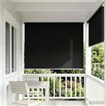 vidaXL Rolgordijn UV-bescherming Zwart 100 x 230 cm Polyester