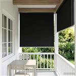 vidaXL Rolgordijn UV-bescherming Zwart 60 x 230 cm Polyester