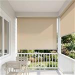 vidaXL Rolgordijn UV-bescherming Beige 100 x 230 cm Polyester