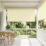vidaXL Rolgordijn UV-bescherming Crèmekleurig 160 x 230 cm Polyester
