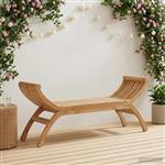 vidaXL Tuinbank 2-zits 126 cm Massief Teakhout Naturel