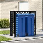 vidaXL Vuilnisbak Trellis Antracietkleurig 123 x 47 x 114 cm PP