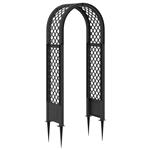 vidaXL Rozenboog met Stekels Antracietkleurig 97 x 43 x 218 cm PP
