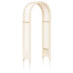 vidaXL Rozenboog met Stekels Wit 97 x 43 x 218 cm PP