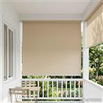 vidaXL Rolgordijn UV-bescherming Beige 180 x 230 cm Polyester