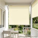 vidaXL Rolgordijn UV-bescherming Crèmekleurig 120 x 230 cm Polyester