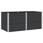 vidaXL Verhoogde plantenbak Zwart 200 x 100 x 91 cm