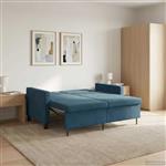 vidaXL Slaapbank Blauw Stof