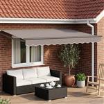 vidaXL Elektrisch uitschuifbaar zonnescherm frame Antracietkleurig