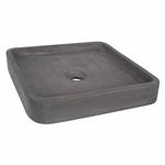 Opbouw Waskom Differnz Jura 40x40x7 cm Antraciet Beton