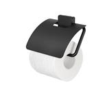 Toiletrolhouder Geesa Topaz Met Klep Mat Zwart