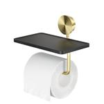 Toiletrolhouder met Planchet Geesa Opal Goud Geborsteld