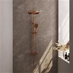 Regendouche Brauer Copper Showerpipe Met Thermostaat 30cm 3 Standen Koper