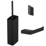 Toiletset Accessoires Geesa Shift Toiletborstel met houder - Toiletrolhouder zonder klep - Handdoekh
