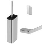 Toiletset Accessoires Geesa Shift Toiletborstel met houder - Toiletrolhouder zonder klep - Handdoekh