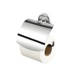 Toiletrolhouder met Klep Rond Geesa Chroom