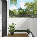 vidaXL Balkon Scherm Wit 100 x 200 cm Oxford Stof