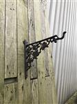 Wandhaak met rozen - gietijzer - sierlijke wand decoratie