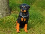 Prachtig polystonen beeld van een rottweiler.